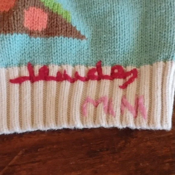 Lourdes Mini. Cute Playful Dinosaur Kids Sweater - Picture 3 of 4